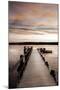 Sunset Over Jetty-Danita Delimont-Mounted Photo