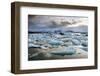 Sunset over Jokulsarlon-Lee Frost-Framed Photographic Print