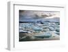 Sunset over Jokulsarlon-Lee Frost-Framed Photographic Print