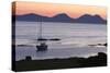 Sunset over Jura Seen from Kintyre, Argyll and Bute, Scotland-Peter Thompson-Stretched Canvas