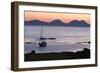 Sunset over Jura Seen from Kintyre, Argyll and Bute, Scotland-Peter Thompson-Framed Photographic Print