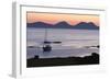 Sunset over Jura Seen from Kintyre, Argyll and Bute, Scotland-Peter Thompson-Framed Photographic Print