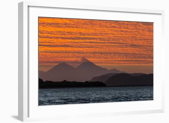 Sunset over Komodo National Park, Rinca Island, Flores Sea, Indonesia, Southeast Asia, Asia-Michael Nolan-Framed Photographic Print