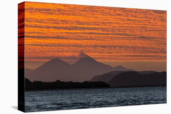 Sunset over Komodo National Park, Rinca Island, Flores Sea, Indonesia, Southeast Asia, Asia-Michael Nolan-Stretched Canvas