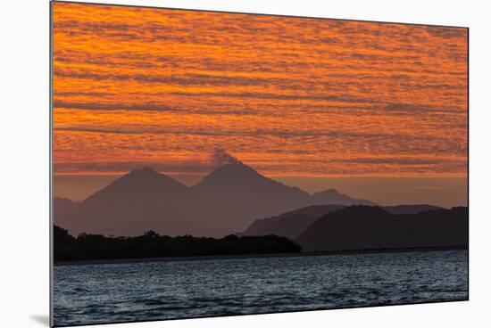 Sunset over Komodo National Park, Rinca Island, Flores Sea, Indonesia, Southeast Asia, Asia-Michael Nolan-Mounted Photographic Print