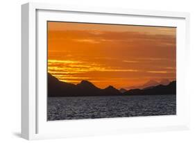 Sunset over Komodo National Park, Rinca Island, Flores Sea, Indonesia, Southeast Asia, Asia-Michael Nolan-Framed Photographic Print