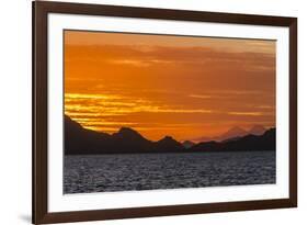 Sunset over Komodo National Park, Rinca Island, Flores Sea, Indonesia, Southeast Asia, Asia-Michael Nolan-Framed Photographic Print