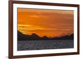 Sunset over Komodo National Park, Rinca Island, Flores Sea, Indonesia, Southeast Asia, Asia-Michael Nolan-Framed Photographic Print