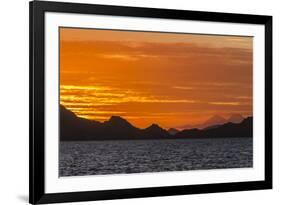 Sunset over Komodo National Park, Rinca Island, Flores Sea, Indonesia, Southeast Asia, Asia-Michael Nolan-Framed Photographic Print