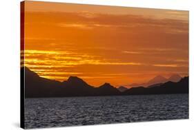 Sunset over Komodo National Park, Rinca Island, Flores Sea, Indonesia, Southeast Asia, Asia-Michael Nolan-Stretched Canvas