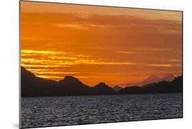 Sunset over Komodo National Park, Rinca Island, Flores Sea, Indonesia, Southeast Asia, Asia-Michael Nolan-Mounted Photographic Print