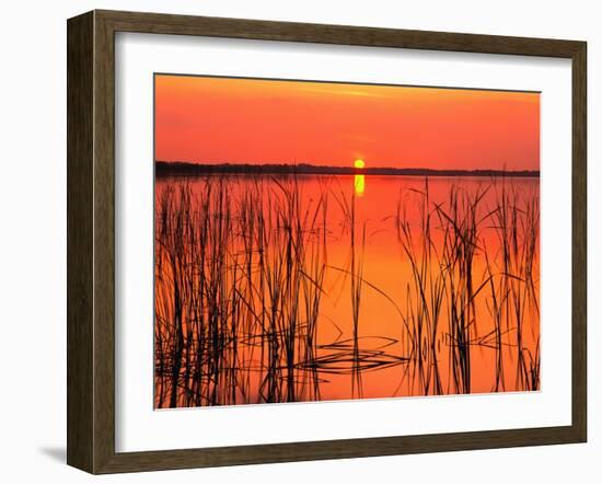 Sunset over Lake Hamilton-James Randklev-Framed Photographic Print