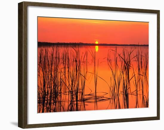 Sunset over Lake Hamilton-James Randklev-Framed Photographic Print