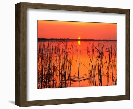 Sunset over Lake Hamilton-James Randklev-Framed Photographic Print