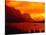 Sunset Over Lake in Glacier National Park-Mick Roessler-Stretched Canvas