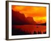 Sunset Over Lake in Glacier National Park-Mick Roessler-Framed Photographic Print