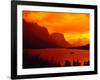 Sunset Over Lake in Glacier National Park-Mick Roessler-Framed Photographic Print