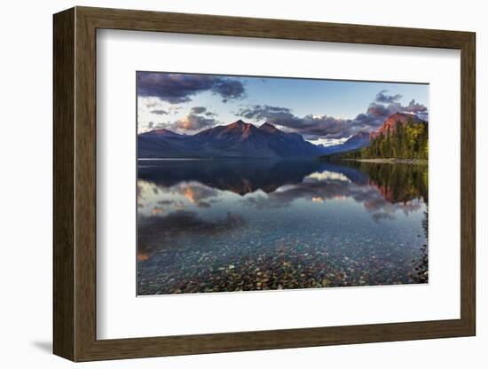 Sunset over Lake Mcdonald in Glacier National Park, Montana, Usa-Chuck Haney-Framed Photographic Print