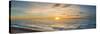 Sunset over Lake Michigan, Benzie County, Frankfort, Michigan, USA-null-Stretched Canvas