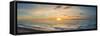 Sunset over Lake Michigan, Benzie County, Frankfort, Michigan, USA-null-Framed Stretched Canvas