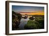 Sunset over Lake Myvatn, Northern Iceland-Ragnar Th Sigurdsson-Framed Photographic Print