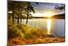 Sunset over Lake of Two Rivers in Algonquin Park, Ontario, Canada-elenathewise-Mounted Photographic Print