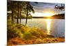 Sunset over Lake of Two Rivers in Algonquin Park, Ontario, Canada-elenathewise-Mounted Photographic Print