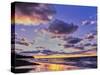 Sunset over Lake Superior, Keweenaw Peninsula, Upper Peninsula, Alger County, Michigan, USA-null-Stretched Canvas