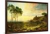 Sunset over Lake Thrasemine-Jasper Francis Cropsey-Framed Giclee Print