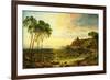 Sunset over Lake Thrasemine-Jasper Francis Cropsey-Framed Giclee Print