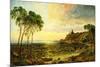 Sunset over Lake Thrasemine-Jasper Francis Cropsey-Mounted Giclee Print