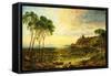 Sunset over Lake Thrasemine-Jasper Francis Cropsey-Framed Stretched Canvas