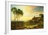 Sunset over Lake Thrasemine-Jasper Francis Cropsey-Framed Giclee Print