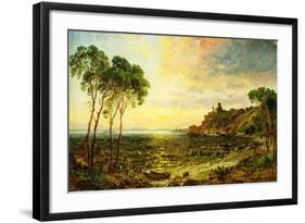 Sunset over Lake Thrasemine-Jasper Francis Cropsey-Framed Giclee Print