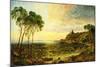 Sunset over Lake Thrasemine-Jasper Francis Cropsey-Mounted Giclee Print