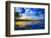 Sunset over Lake-connect1-Framed Photographic Print