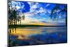 Sunset over Lake-connect1-Mounted Photographic Print
