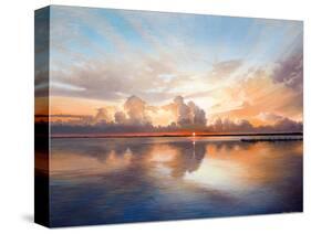 Sunset over Lake-Bruce Nawrocke-Stretched Canvas