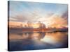 Sunset over Lake-Bruce Nawrocke-Stretched Canvas