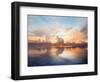 Sunset over Lake-Bruce Nawrocke-Framed Art Print