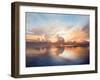 Sunset over Lake-Bruce Nawrocke-Framed Premium Giclee Print