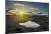 Sunset over Lava and Moss Landscape, Svinafellsjokull Glacier, Iceland-Arctic-Images-Mounted Photographic Print