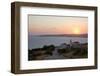 Sunset over Lourdata Bay, Monastery Prominent, Near Lourdata-Ruth Tomlinson-Framed Photographic Print