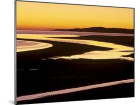 Sunset over Luskentyre Bay, at Low Tide, West Coast of South Harris, Outer Hebrides, Scotland, UK-Patrick Dieudonne-Mounted Photographic Print