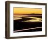 Sunset over Luskentyre Bay, at Low Tide, West Coast of South Harris, Outer Hebrides, Scotland, UK-Patrick Dieudonne-Framed Photographic Print