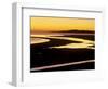 Sunset over Luskentyre Bay, at Low Tide, West Coast of South Harris, Outer Hebrides, Scotland, UK-Patrick Dieudonne-Framed Photographic Print