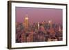 Sunset Over Manhattan-Richard Berenholtz-Framed Art Print