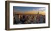 Sunset Over Manhattan-null-Framed Art Print