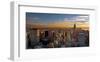 Sunset Over Manhattan-null-Framed Art Print