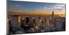 Sunset Over Manhattan-null-Mounted Art Print